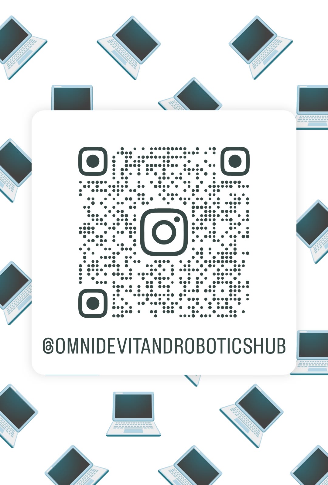 Instagram QR code for Omnidev IT and Robotics Hub